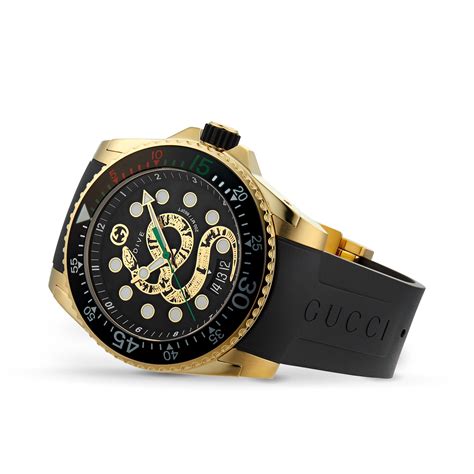 gucci dive quartz mens watch|gucci dive watch 45mm snake.